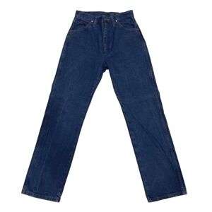 Vintage 90s Wrangler Womens 9X30 Blue Denim Jeans Straight Leg‎ Cotton 14MWZG